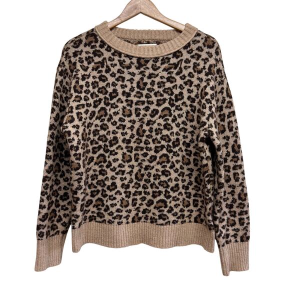 American Eagle Leopard Print Sweater | Size Small - Picture 1 of 6